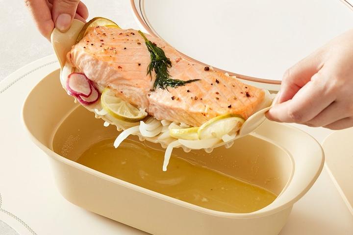 에코 실리콘 촉촉 생선 찜기