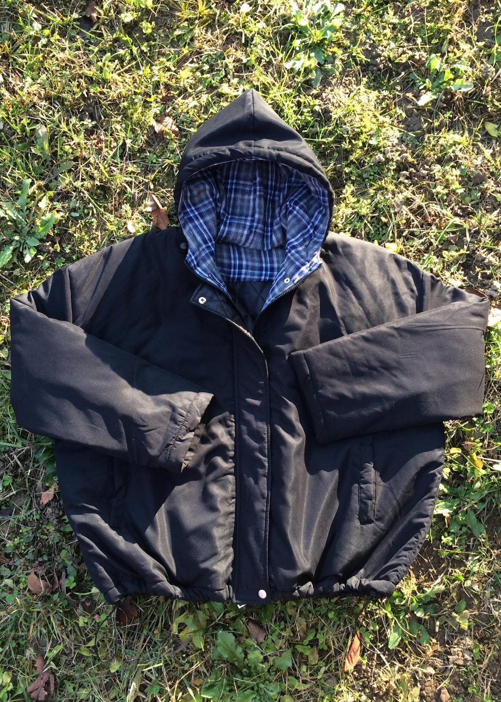 Check Pattern Hooded Padding Jacket