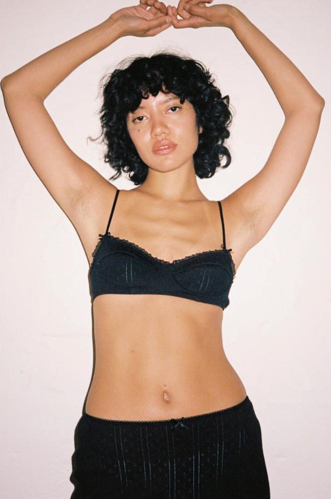 쿠쿠 인티메이트 Cou Cou Intimates 더 발코넷 블랙 The Balconette / Black