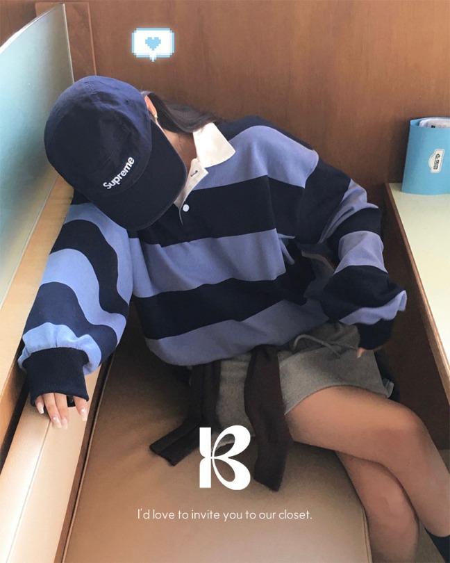 [25F/W NEW][MADE]쿠미 단가라 카라 맨투맨