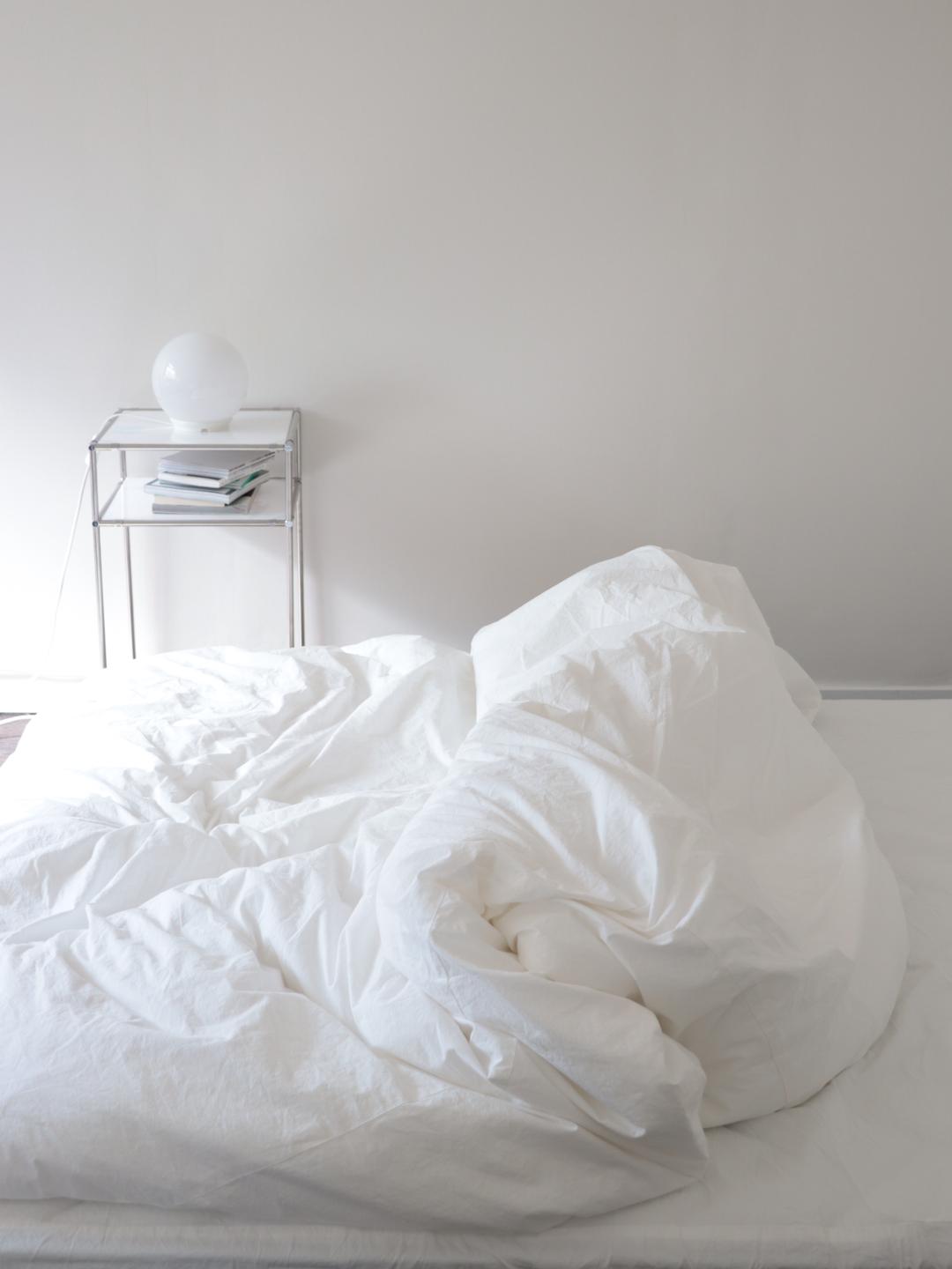Ivory cotton bedding