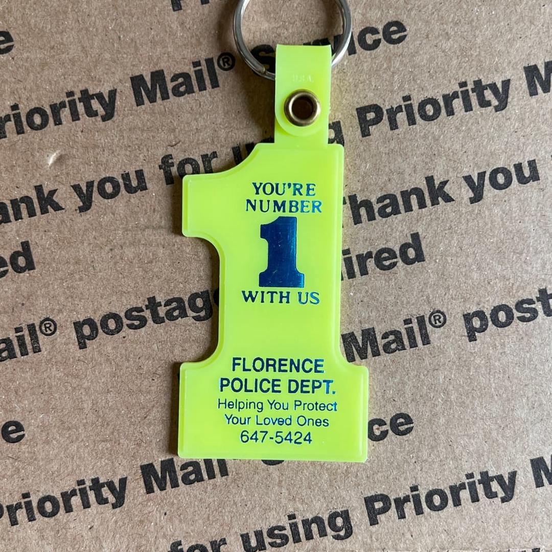 90s vtg No.1 Keyring | 후루츠패밀리