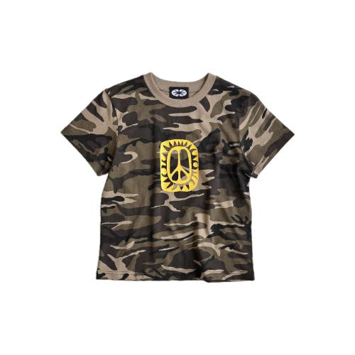 Peace Symbol T-Shirt Camo small fit
