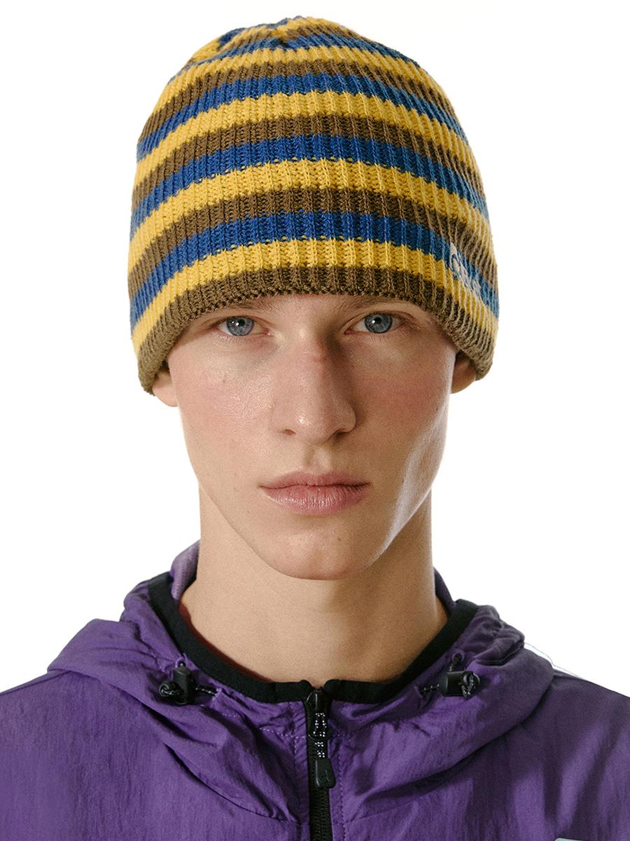 Harmony Stripe Beanie Yellow