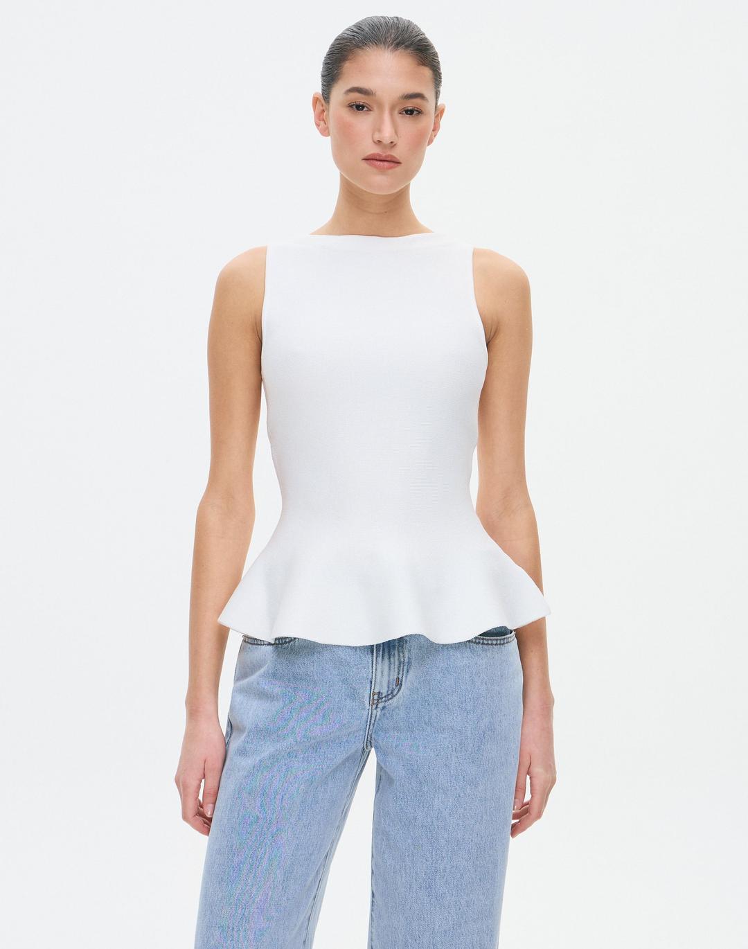 Peplum Knit Top