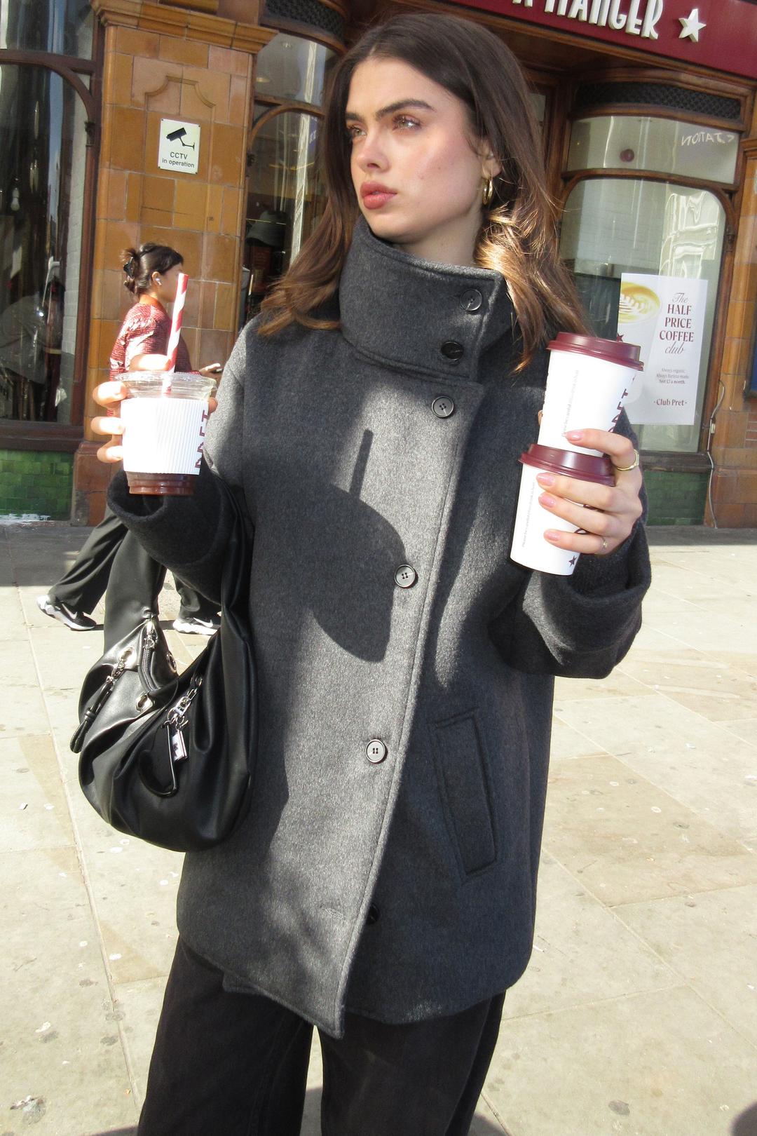 [2차 리오더] Double Breasted Coat (grey) [10/28 예약배송]