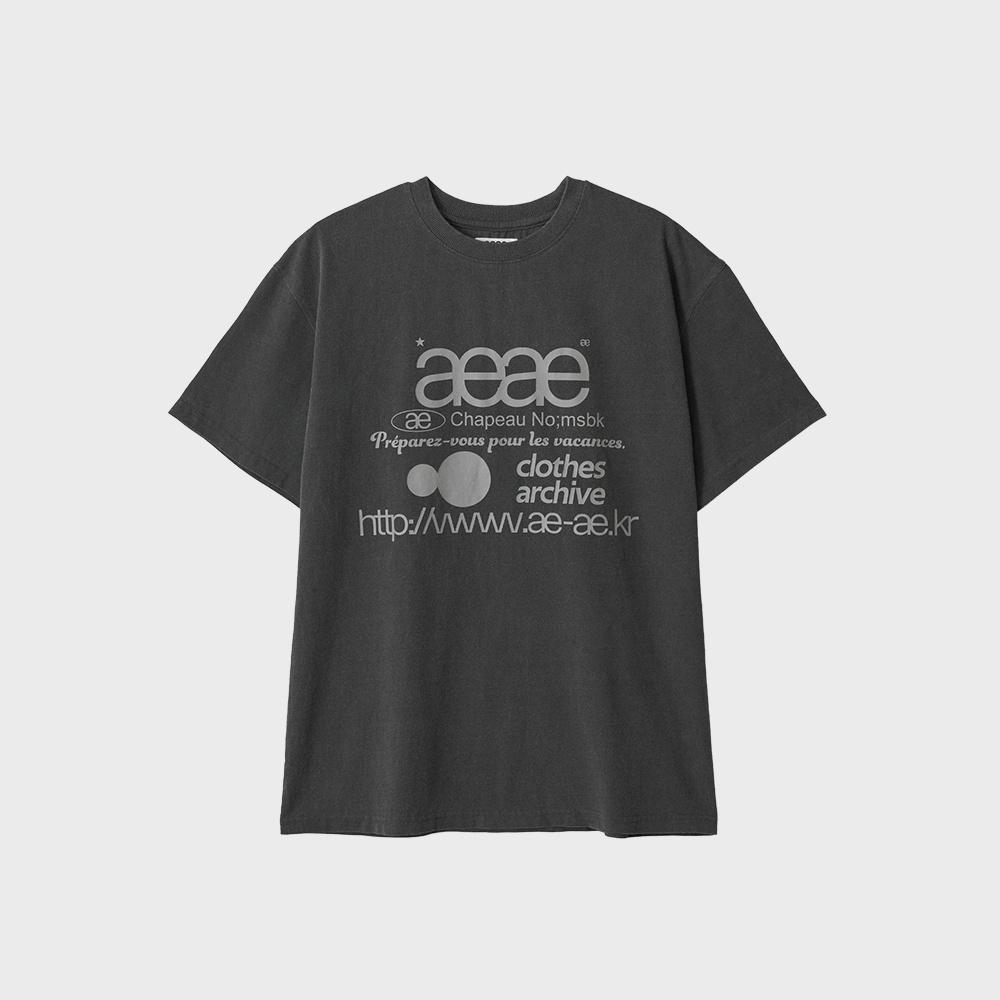 WEB LOGO T-SHIRTS [PIGMENT BLACK]