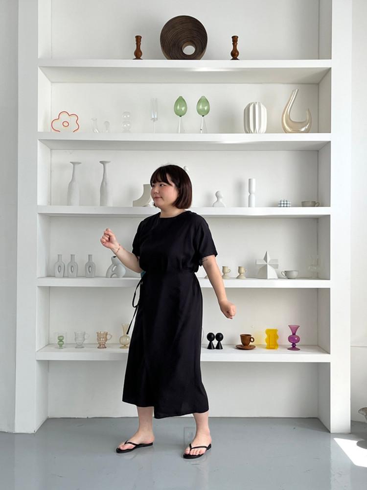 빅사이즈) 77다니엘 랩 롱원피스