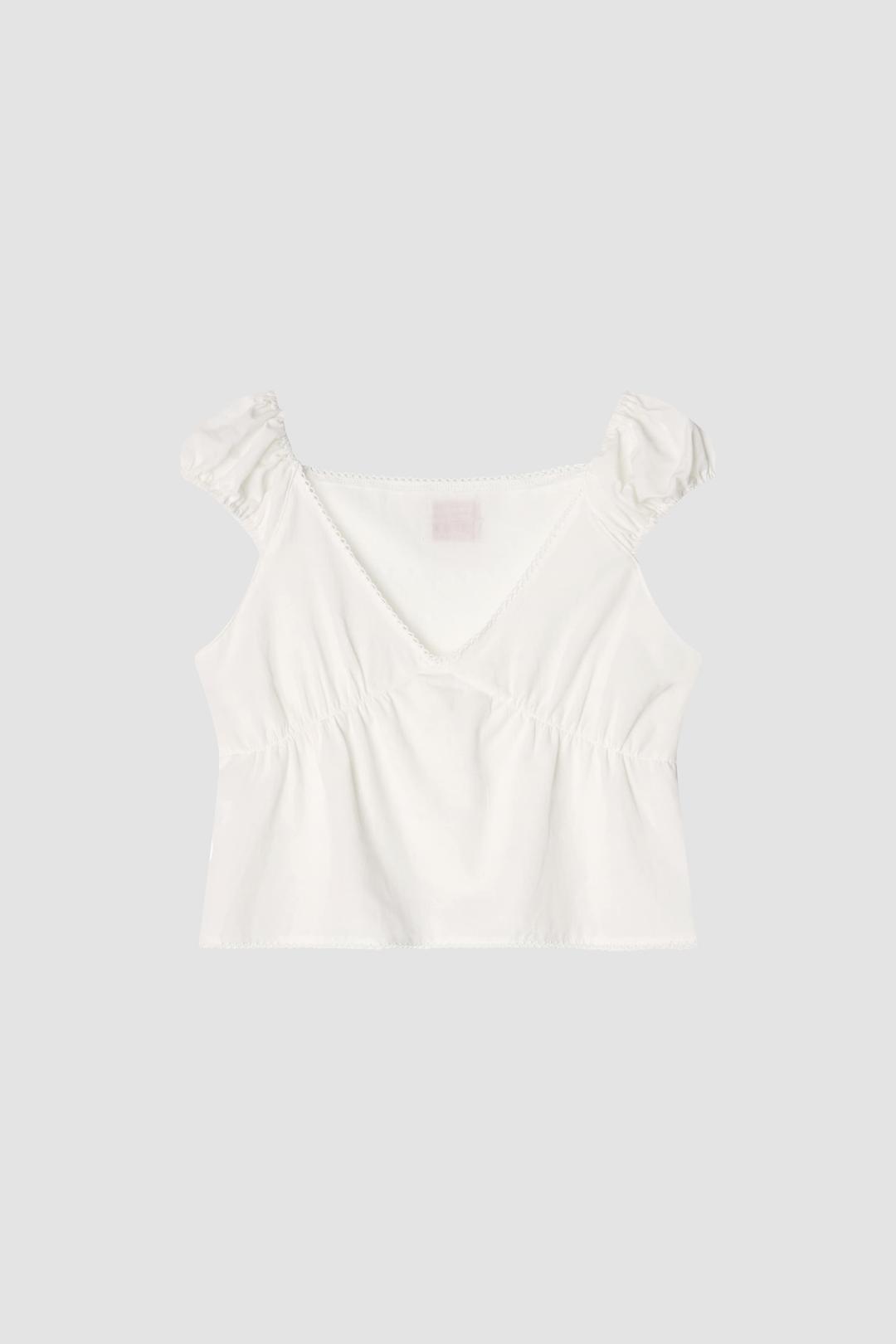 8th) Sarah Cream Blouse