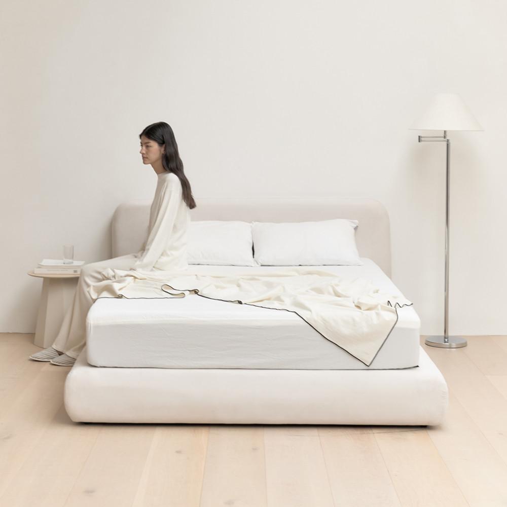 CLOUD 아쿠아텍스 패브릭 호텔식 침대프레임 SS/Q/K