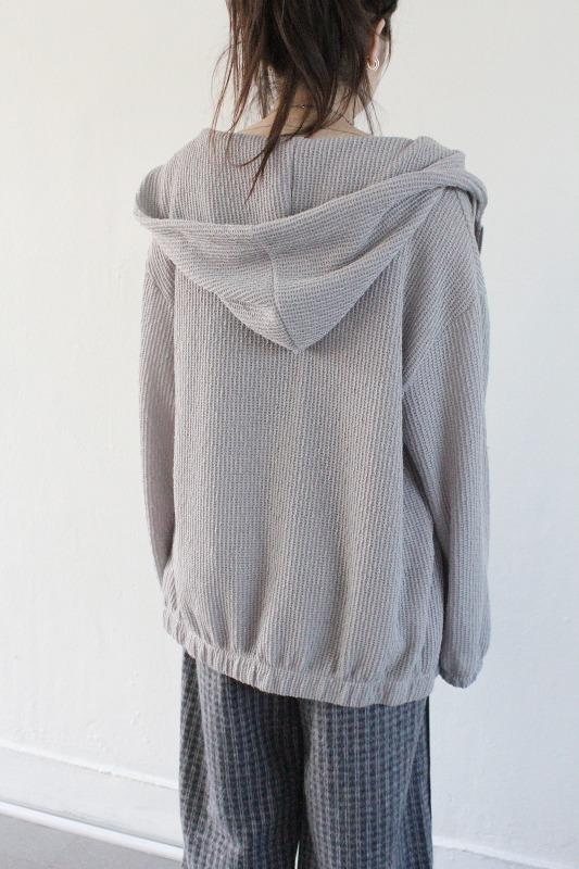히피디피 light knitting hood zip-up (3color)
