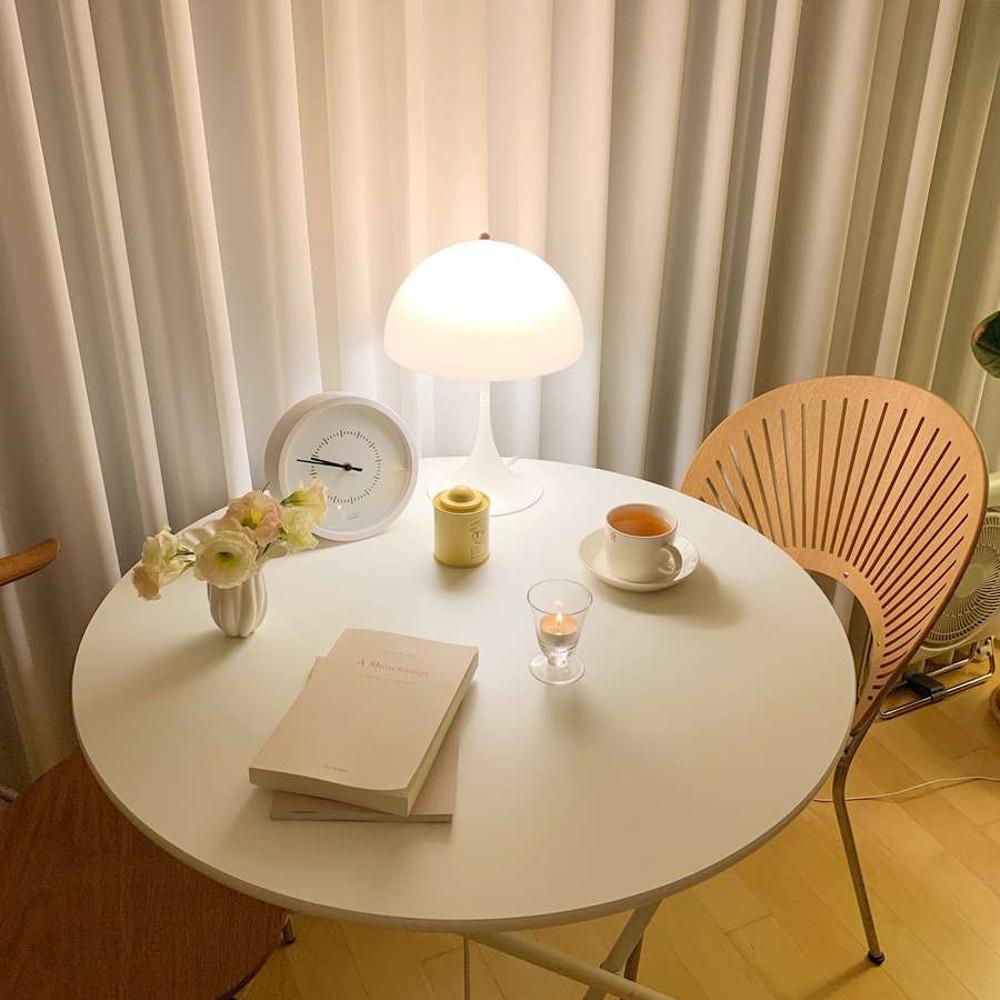 접이식 원형 노트북 폴딩 간이 다용도 식탁 책상 원룸 테이블 탁자 보조 라운드