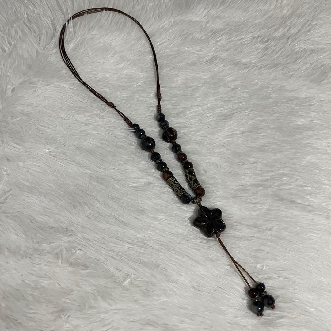 Oriental gemstone necklace | 후루츠패밀리