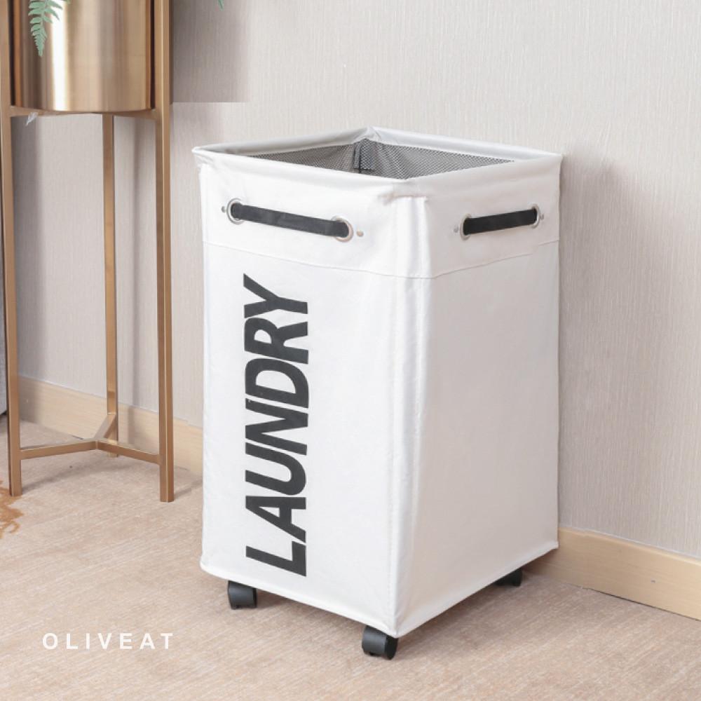올리브엣 이동식 빨래바구니 바퀴 틈새