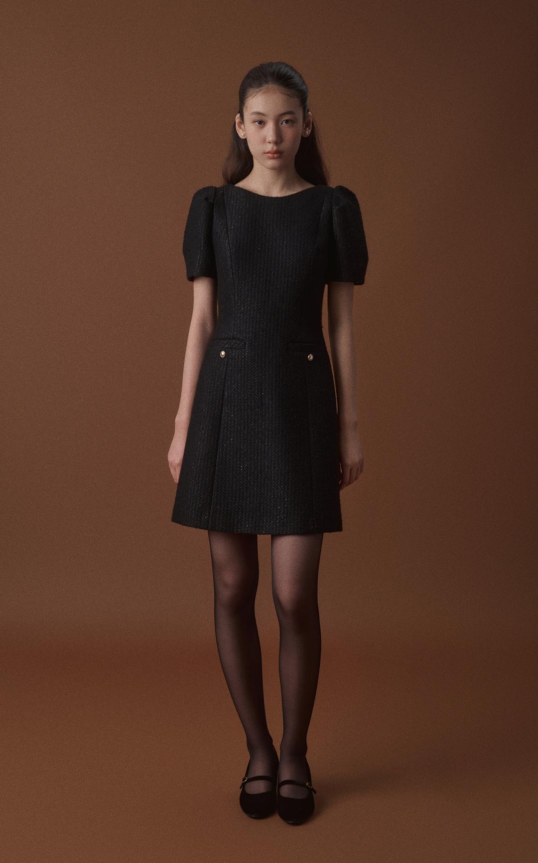 ATTI MINI DRESS_BLACK