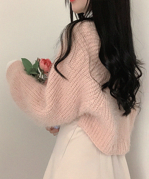 까슬함이 전혀 없는! 부드러운 여리핏 크롭 울 ★볼레로★ 가을 겨울 긴팔 가디건  !인기 제품 재입고! 핑크 아이보리 소라그레이 네이비