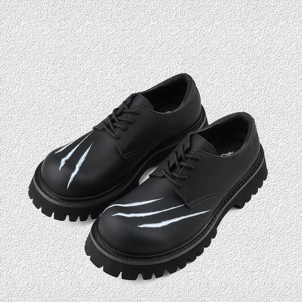 "Dragon Claw" upturned derby shoes