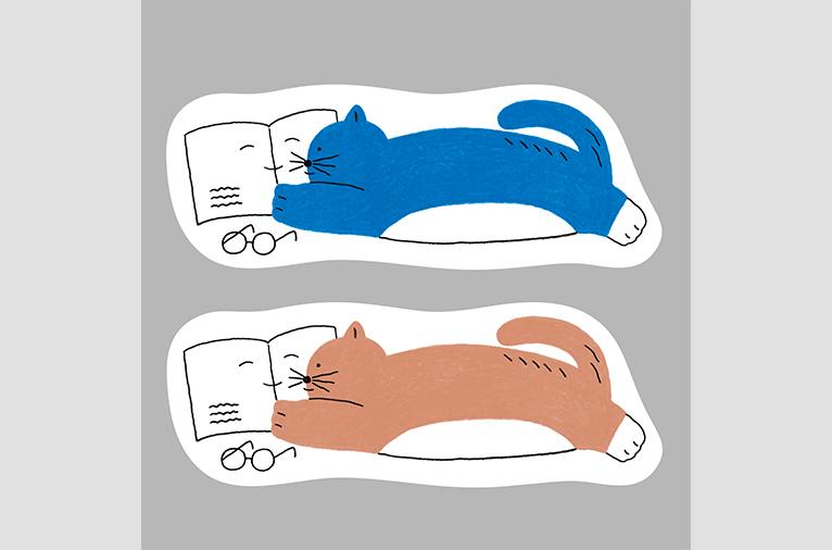 [애슝] 책 읽는 고양이 책갈피 (재입고)