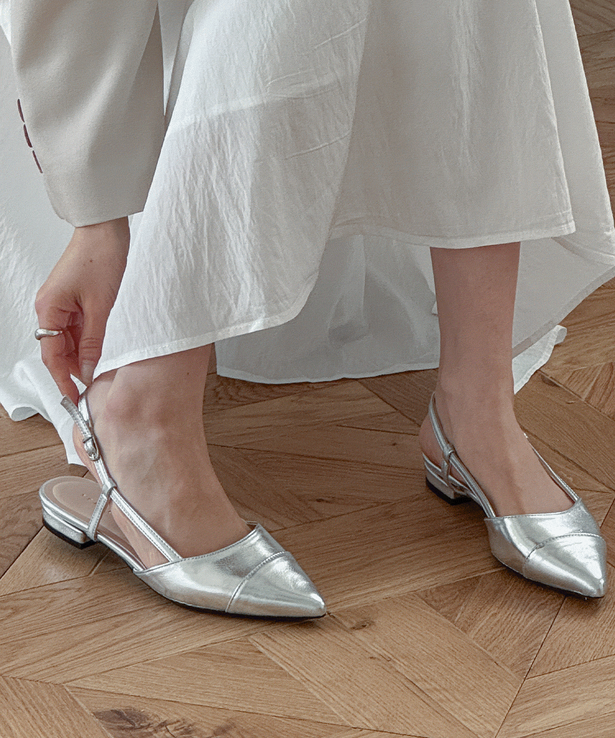 슈스프레소 아르망 스트랩 슬링백 1cm 5cm 구두 플랫 수제화 스틸레토 하이힐 힐 봄 하객룩