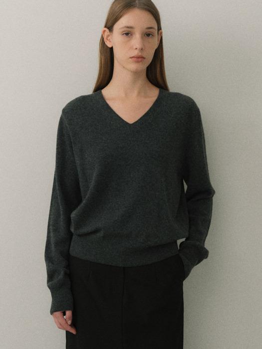 Classy v-ncek knit (5colors)