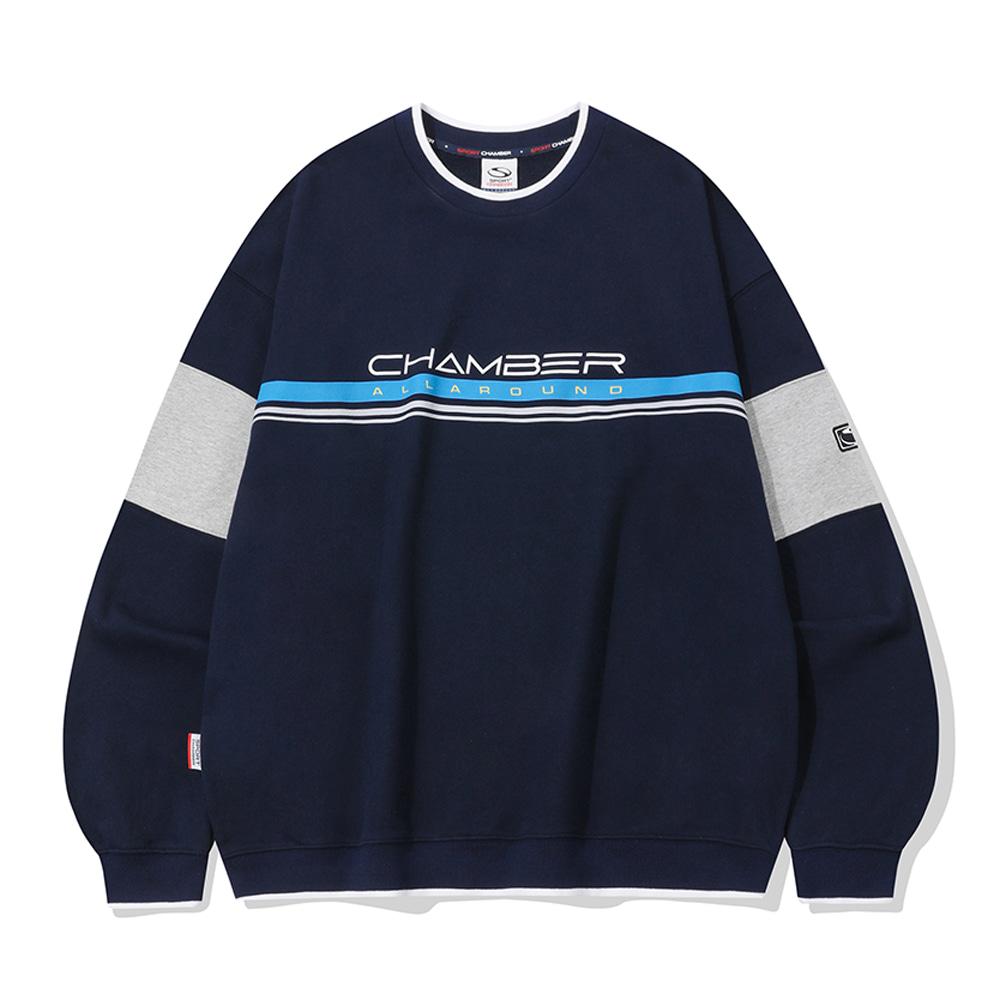 [10/11 출고예정] SC 블록 스웨트 셔츠(네이비)