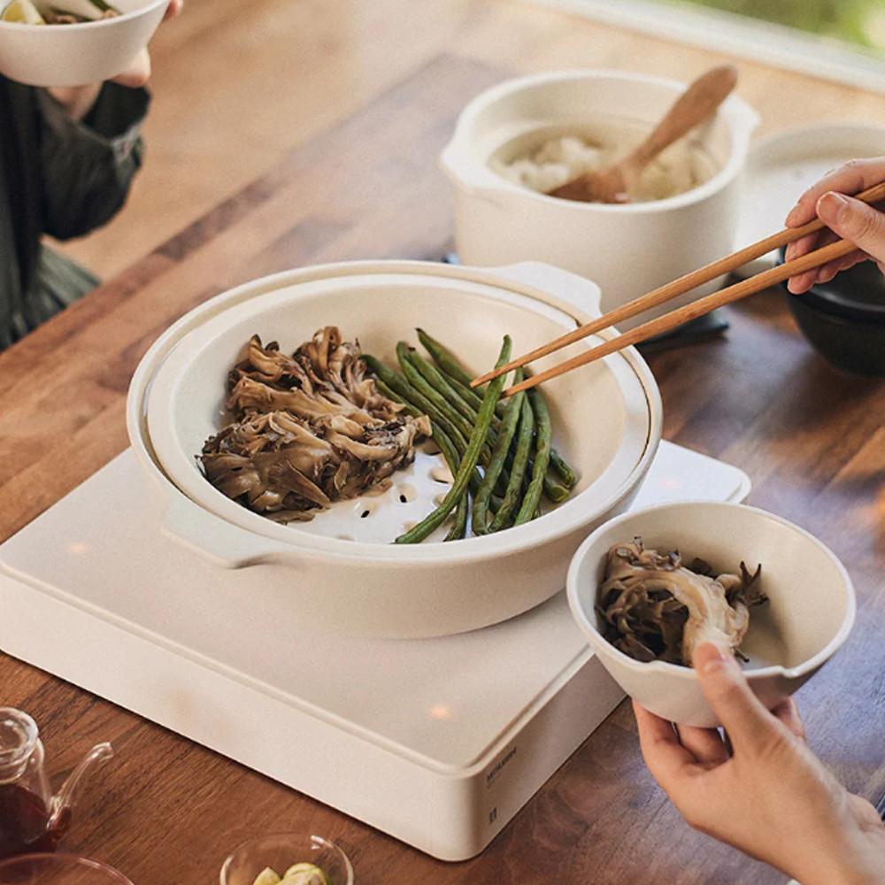 킨토 카코미 도나베 인덕션 뚝배기 스끼야끼 밀푀유나베 도자기 냄비 1.2L