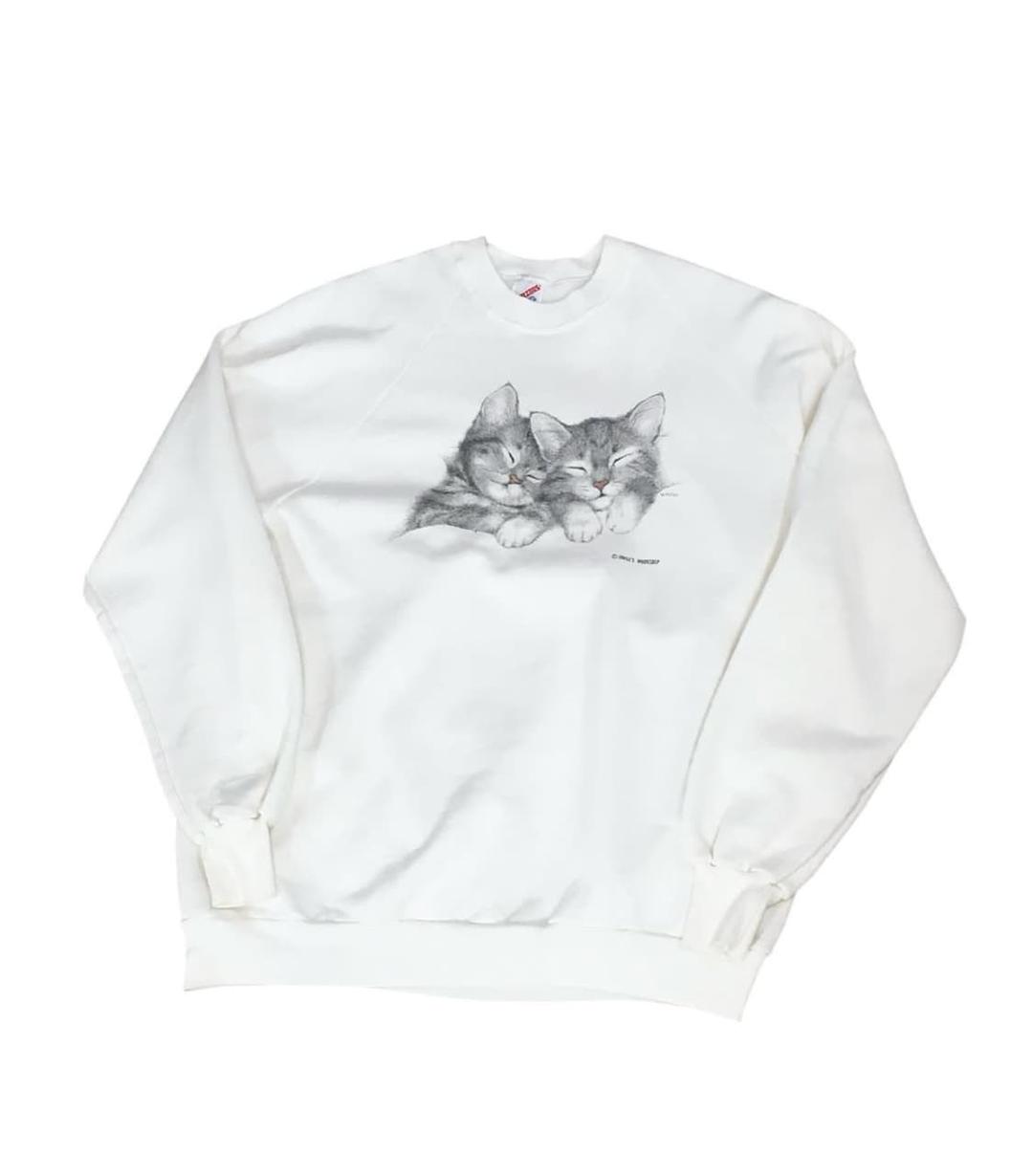 Jerzees 화이트 스웻 셔츠 | 후루츠패밀리