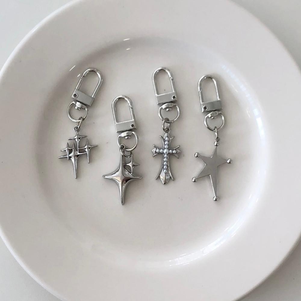 실버 반짝 별 빈티지 귀여운 별 키링