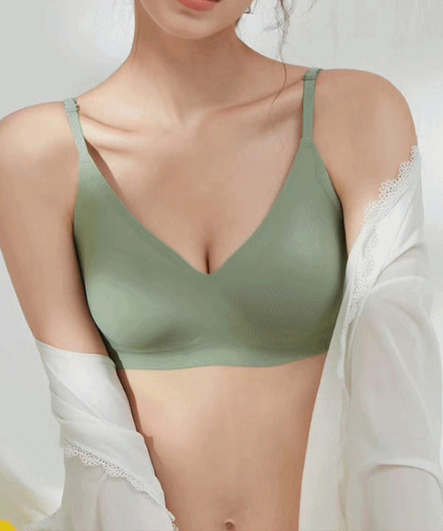 S~XL 심리스 노와이어 브라렛 스포츠브라 밀착 누디 편한 무봉제 퓨징 팬티세트 예쁜 속옷 큰가슴 작은가슴 빅사이즈 A/B/C/D컵 브라 임산부 요가 골프브라 여름 수면 심리스팬티