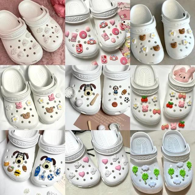 [당일출고💛] 귀여운 신발꾸미기 모음전 신꾸 신발 슬리퍼 강아지 토끼 음식 파츠 클로그