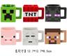 마인크래프트 물컵 엔더맨 TNT 크리퍼 돼지 스티브 양치컵 주스컵 수집 7중