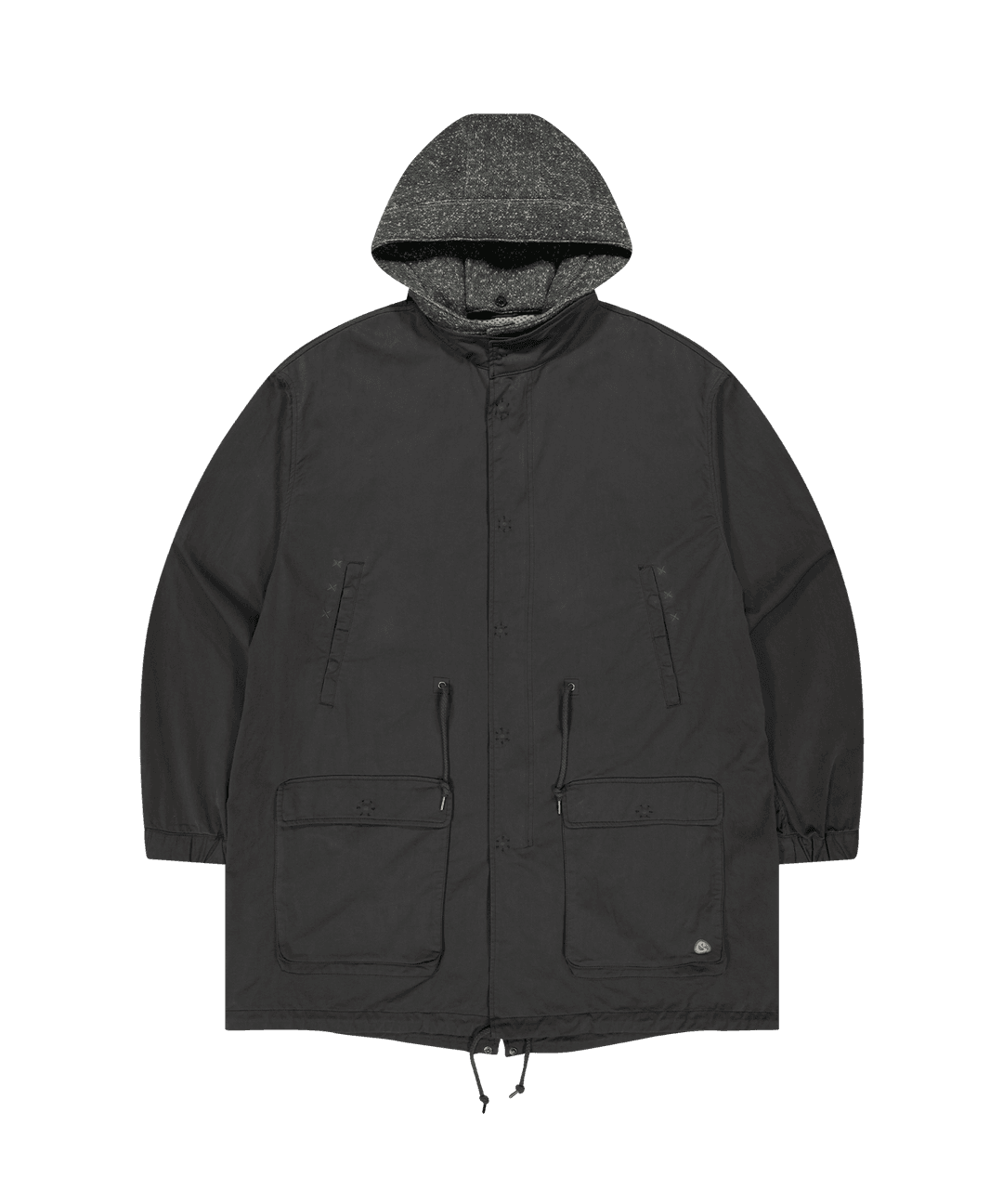WASHED MILITARY JACKET CHARCOAL