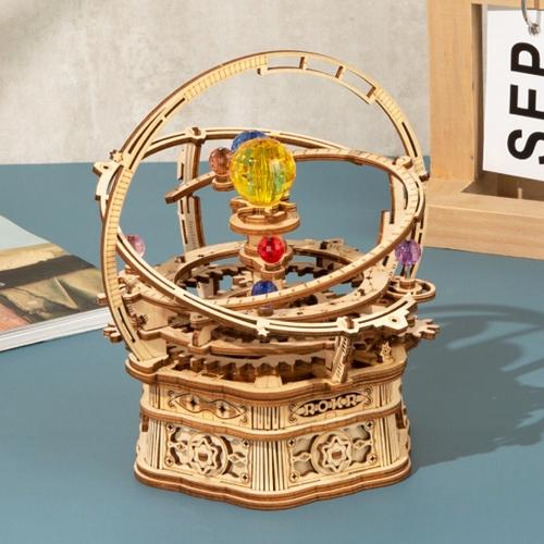 AMK51 별이 빛나는밤 태양계 D.I.Y Starry Night Orrery Mechanical Music Box