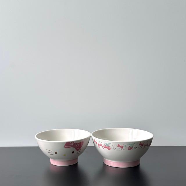 키티 스트로베리 공기 대접 set