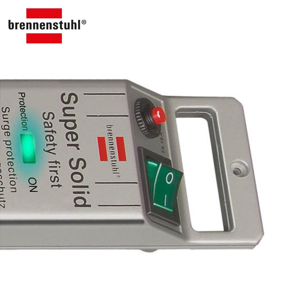 브레넨스툴 슈퍼솔리드 서지보호 5구 고용량멀티탭 과부하차단 누전차단 2.5m