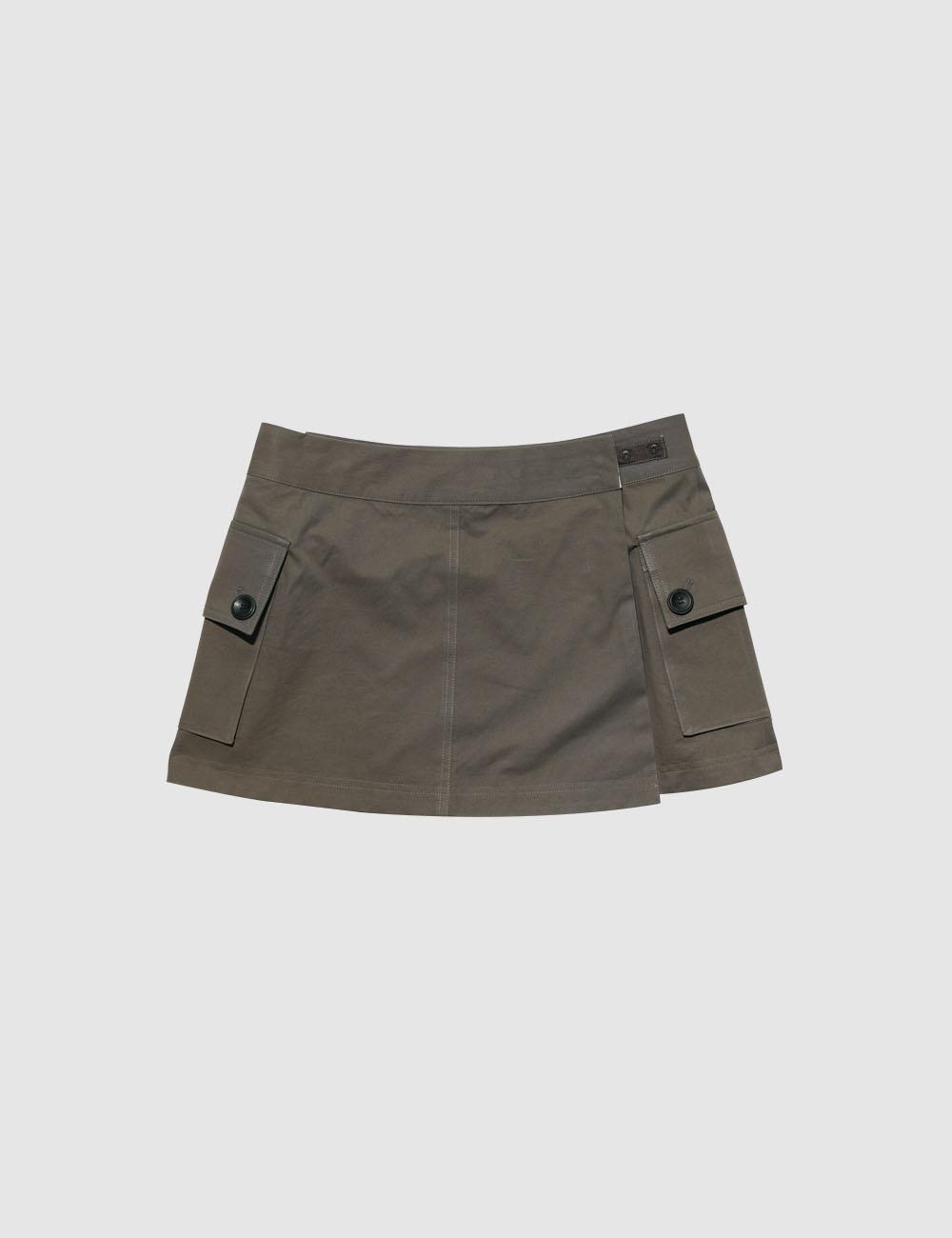 [2차 리오더] Reversible mini skirt, brown