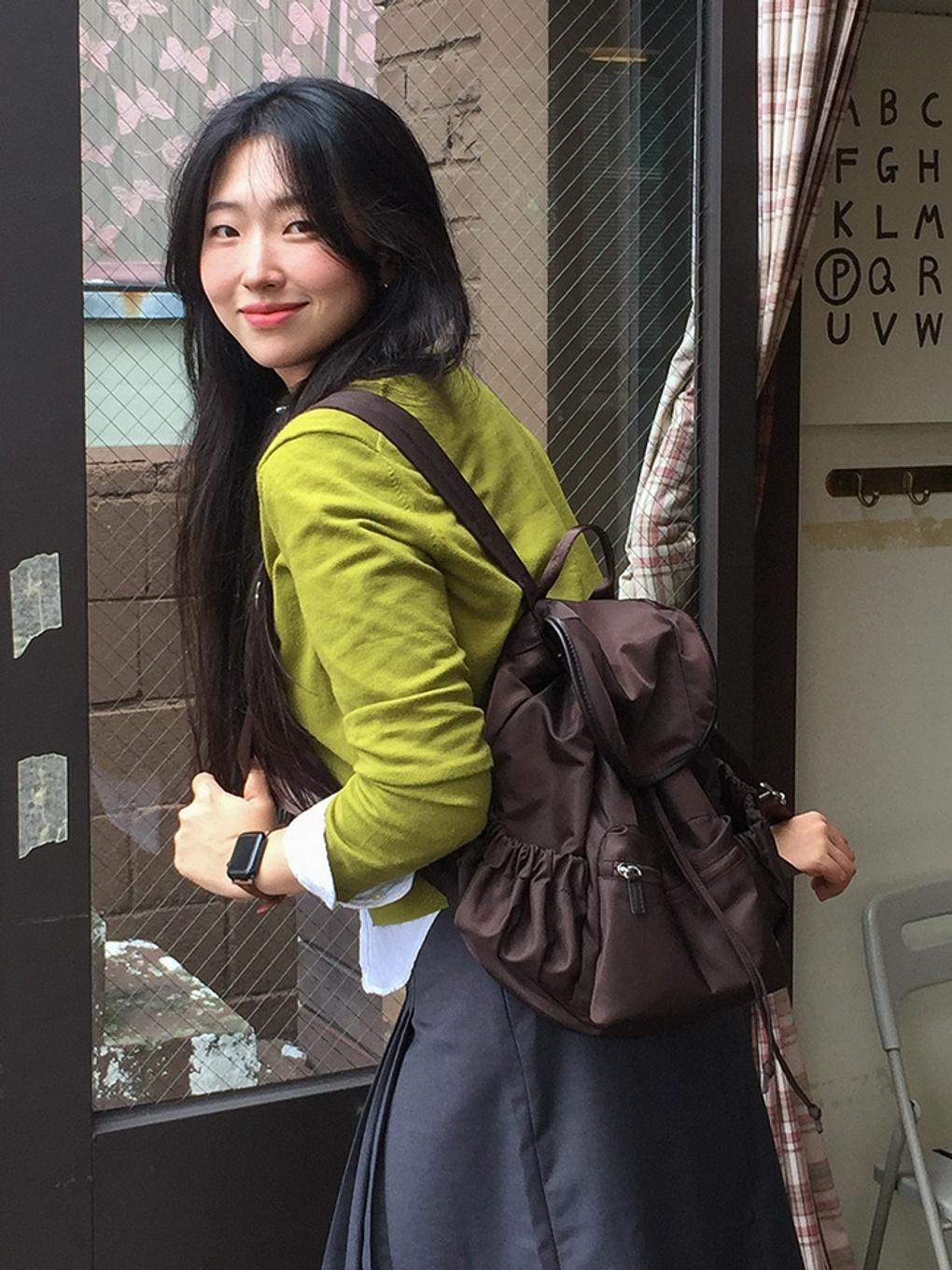 헤비 나일론 미니 플랩 백팩 HPADZFF801