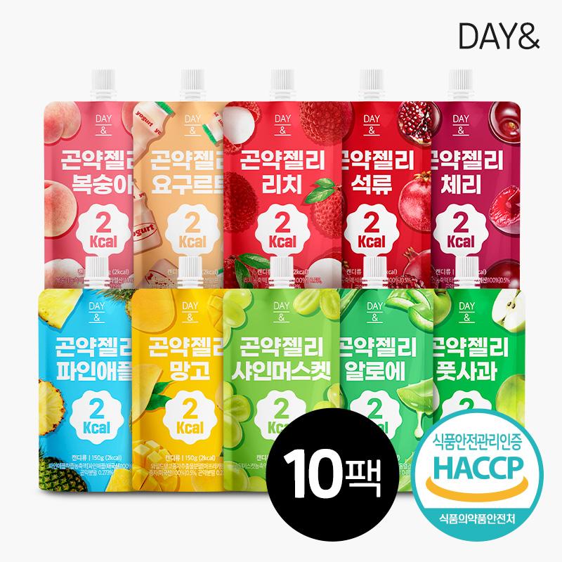 [떠리데이] [후기300+] [데이앤] 더 든든한 2kcal, 4kacl 곤약젤리 골라담기 130ml*10팩(4개이상 구매가능) (업체별도 무료배송)