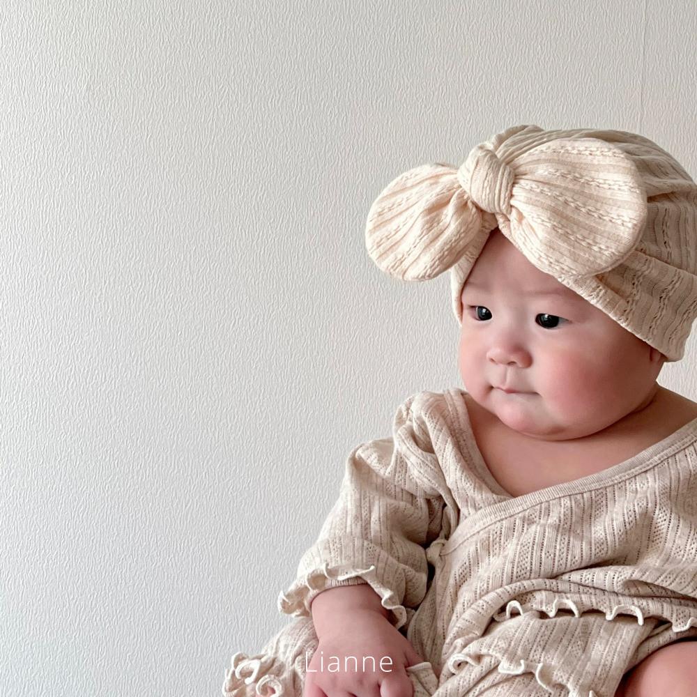 리아느 오베 빅 리본 터번 (3color)