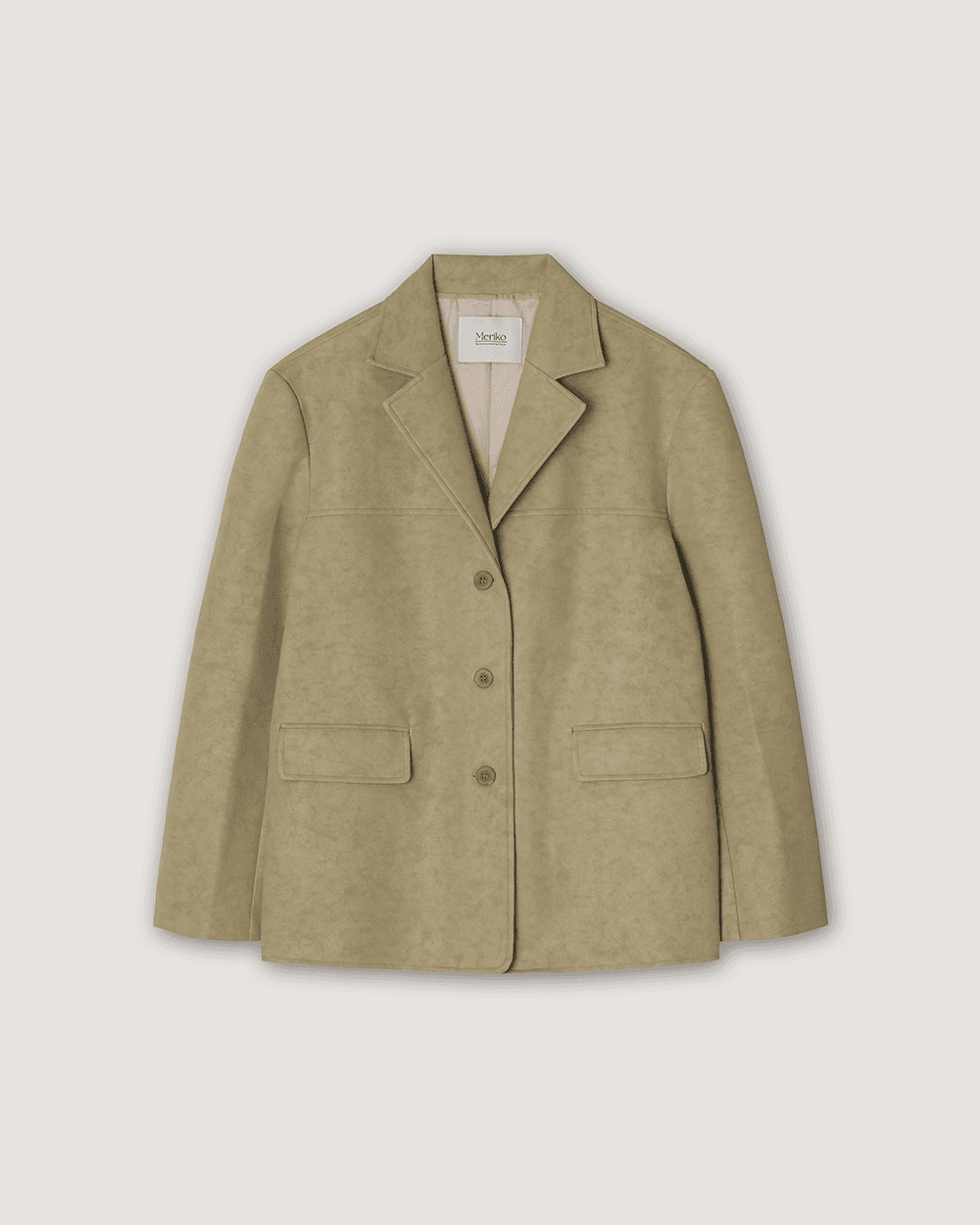 Peanut Leather Jacket - Beige