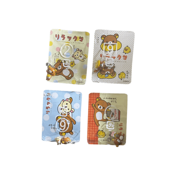 초미니 리락쿠마 카드 그림 고리형 피규어