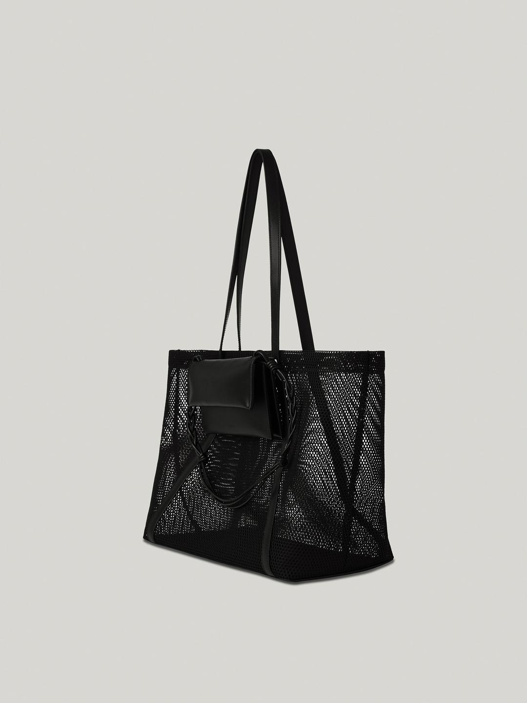 2WAY MESH BAG (SOFT BLACK)