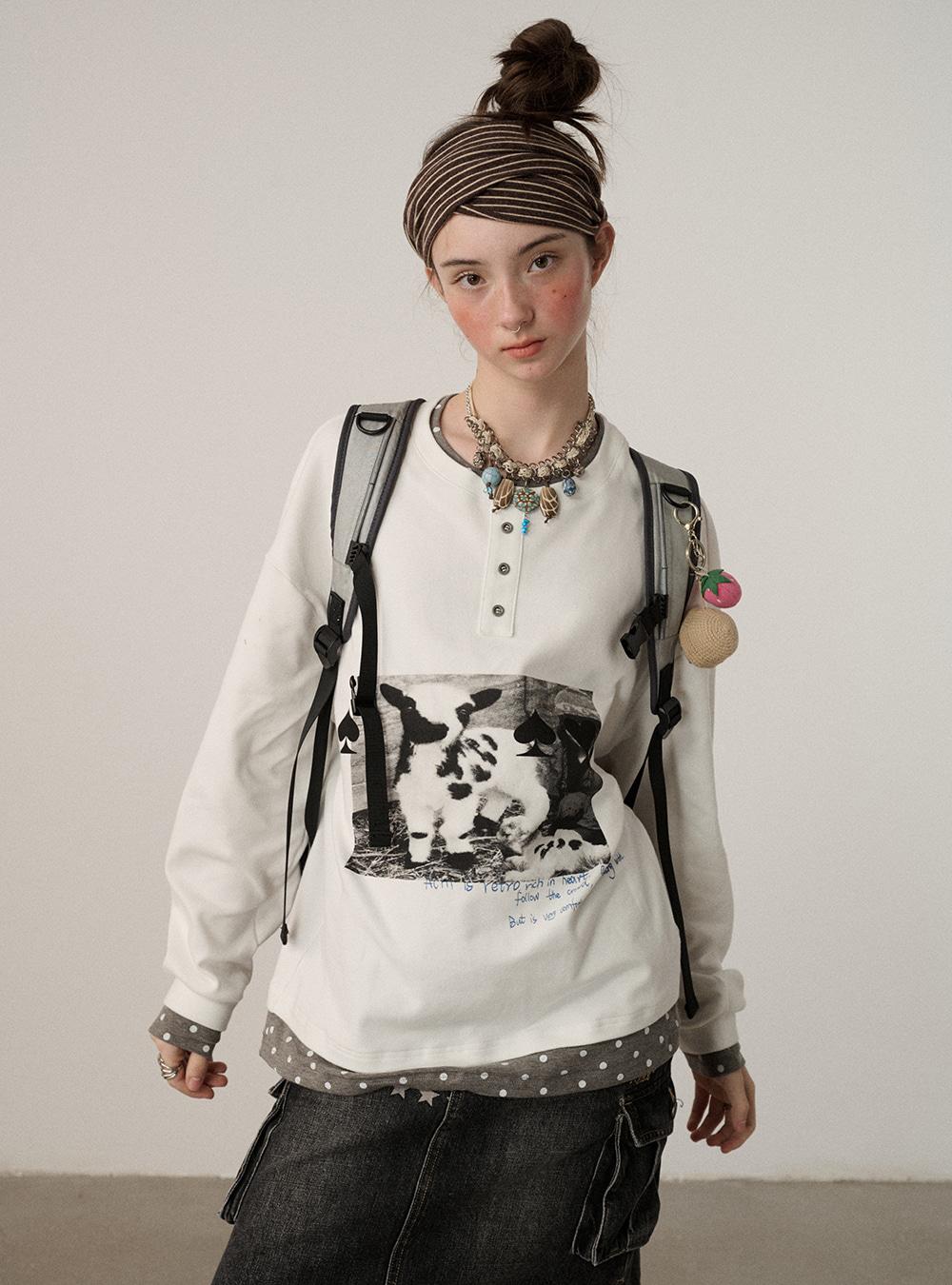 Harmony Lamb Henley Top