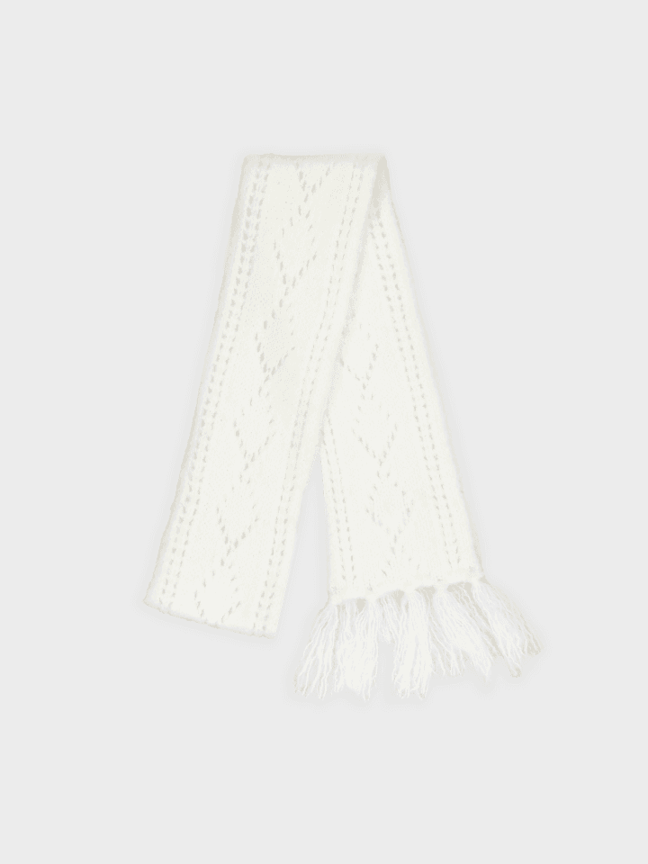 Jacquard Muffler (Cream)