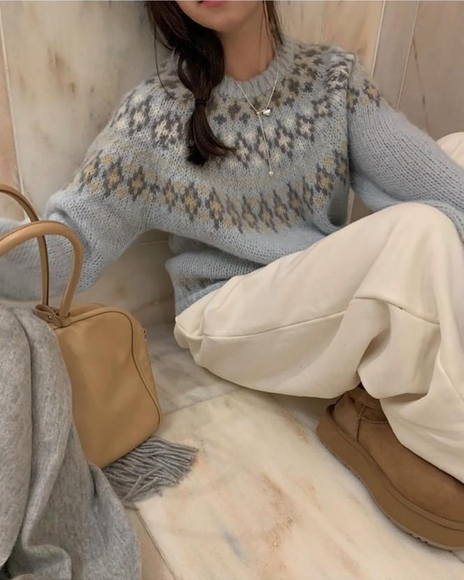 꼬미 (재진행) 프리티영띵 노르딕 트윙클 알파카 니트