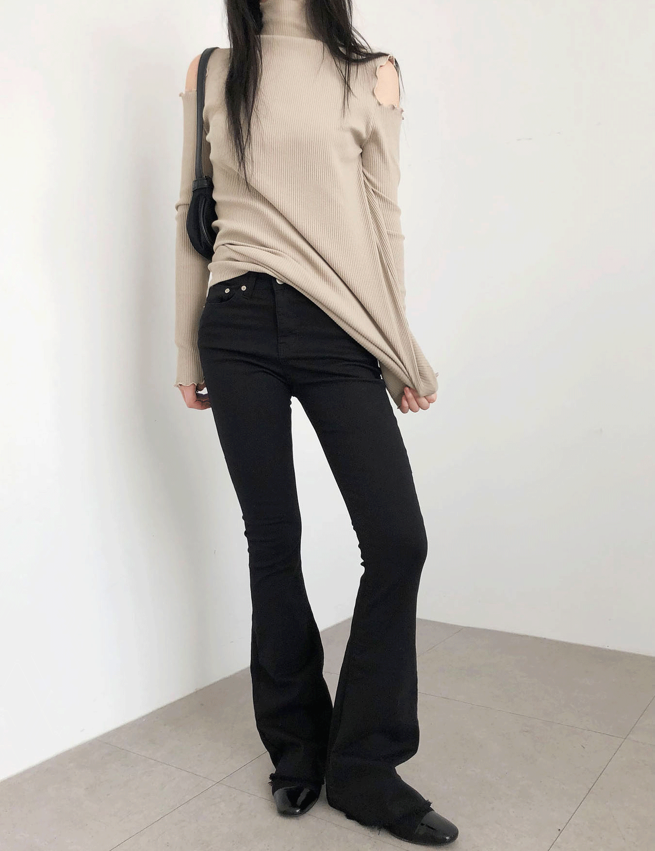 (best!) maxi boots-cut pants (2color)