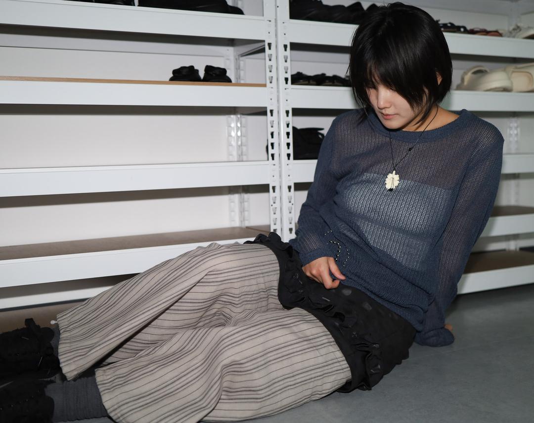 af beads knit (navy)