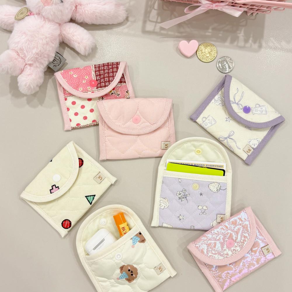 패브릭 명함 카드 동전 케이스 지갑