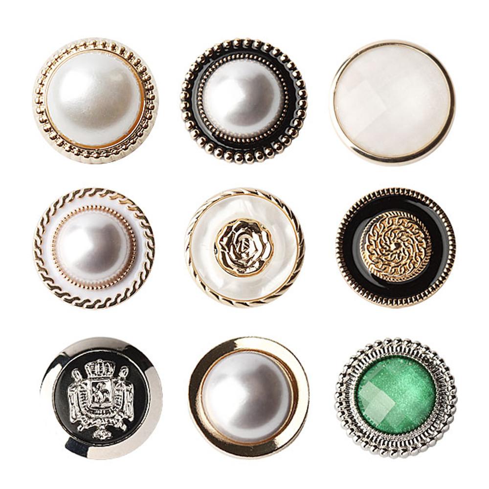 도금 3 의류부자재 고급 코트 정장 진주 단추