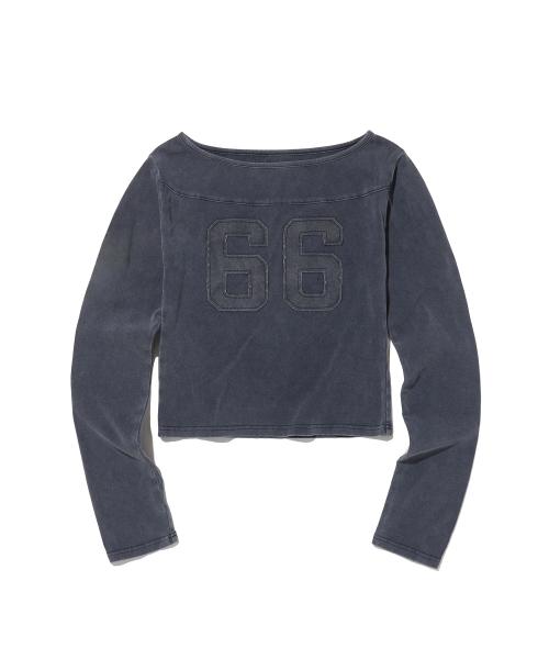 66 WASHED LONG SLEEVE [NAVY]